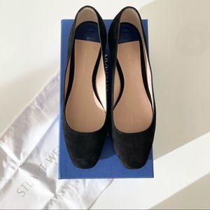 Stuart Weitzman Daria Pump in Black Suede Size 7M